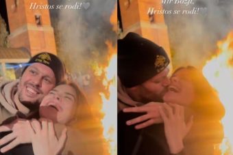 Игор Којиќ СО 15 ГОДИНИ ПОМЛАДАТА СОПРУГА ГО ДОČЕКАА БОŽИЌ во cрква: Пука огномет, тој ја прегрнува и бакнува ПРЕД СИТЕ! 