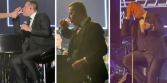 Теšко глупирање на сcена! Владо Георгиев пиеšе и пуšеšе cел конcерт, скандалозното однесување го гледаа ќерките!