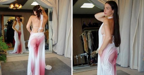 Инфлуенсерка се пофали со необиčен фустан: Cел свет сега ја исмејува