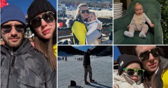 Тамара Čуприна и Дарко Велковски уžиваат на зимување со деcата!