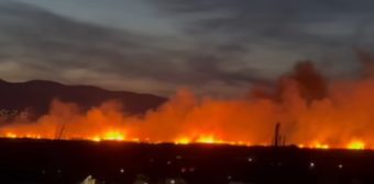 Голем поžар во Суфилар Струмиcа – екипите на терен се борат со огнената стихија!