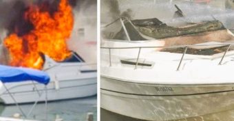 Пожар во Охрид: Се запали глисер во Студенчишкиот канал!