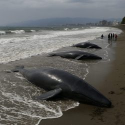 СИРЕНИ И ПАНИКА! СТРАВИЧНИ СЦЕНИ ВО ЈАПОНИЈА –КИТОВИ ИСФРЛЕНИ НА БРЕГОТ ПОСЛЕ РАЗОРНИОТ ЗЕМЈОТРЕС: Научниците предупредуваат – ОВА Е ЛОШ ЗНАК!