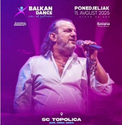 СПЕКТАКЛ НА ЛЕТОТО ВО БАР! АЦА ЛУКАС НА 11 АВГУСТ НА ФЕСТИВАЛОТ „БАЛКАН ДЕНС АДМИРАЛБЕТ!“