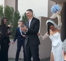 КУН ОД 2 БОНА СЕ ОЖЕНИ! НЕВЕСТАТА ИСИДОРА БЛЕСКАШЕ ВО НЕВЕРОЈАТЕН СТИЛ! (ФОТО)