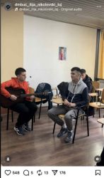 СЦЕНА ШТО КИНЕ СРЦА: Ученици од ДМБУЦ „Илија Николовски – Луј“ ја пеат „Круг“ од ДНК!